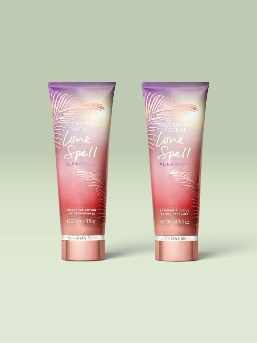 Victoria's Secret LOVE SPELL SUNKISSED Fragrance Lotion ~ 8 fl.oz. ( Lot of 2 )